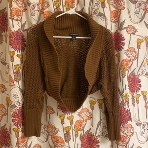 Club Monaco Brown Shrug Sweater